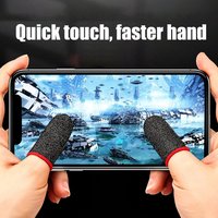 Kontroler do gier Finger Sleeve rękawice odporne na pot oddychające palce do gier mobilnych nakładki na palce z ekranem dotykowym 6